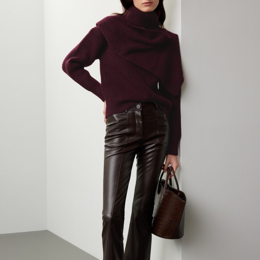 NWT THAKOON | $275 Cropped Scarf Sweater - Picture 4 of 8